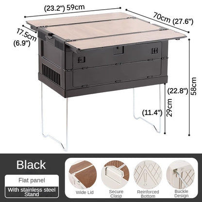 Foldable Camping Plastic Storage Bin