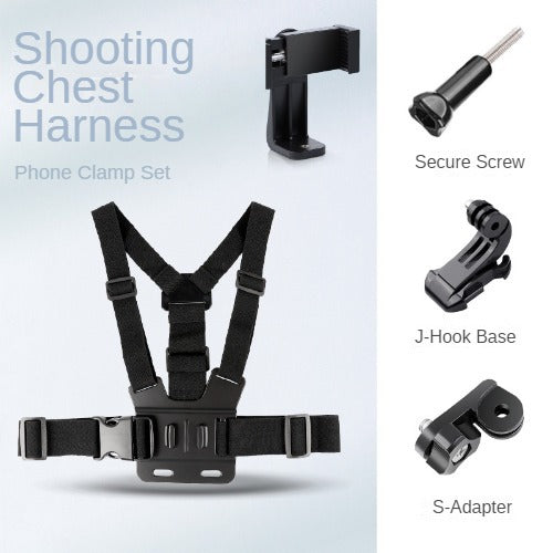 Mobile Phone/Action Cam Chest Mount Harness Strap