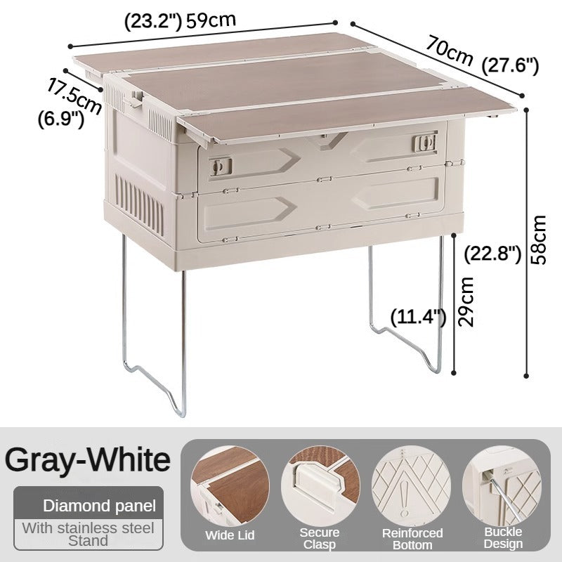 Foldable Camping Plastic Storage Bin