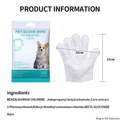 pet disposable dry cleaning gloves