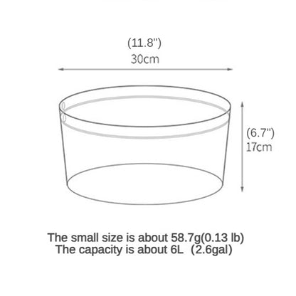 Outdoor fully transparent foldable water basin