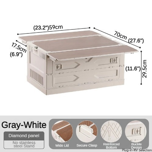 Foldable Camping Plastic Storage Bin