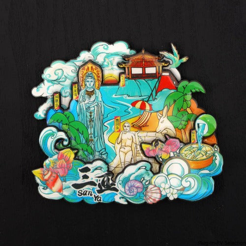 Vol.1-Chic wooden refrigerator magnets souvenirs from China's cities