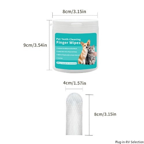 Disposable Pet Oral Cleansing Finger Wipes