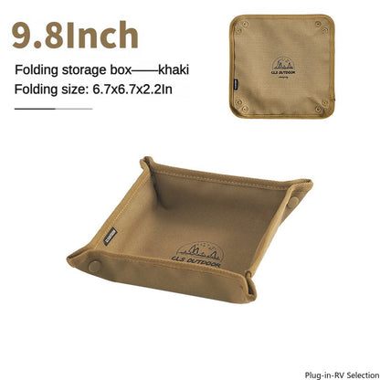 Collapsible Home travel outdoor camping storage tray