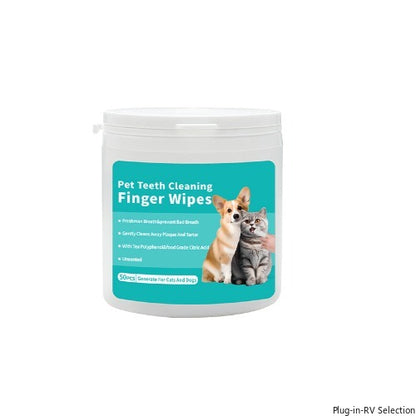 Disposable Pet Oral Cleansing Finger Wipes