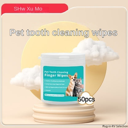 Disposable Pet Oral Cleansing Finger Wipes