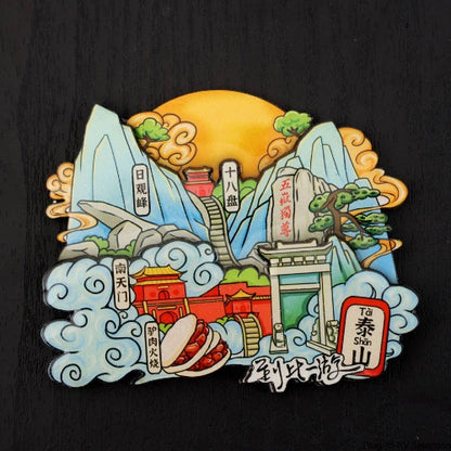 Vol.1-Chic wooden refrigerator magnets souvenirs from China's cities