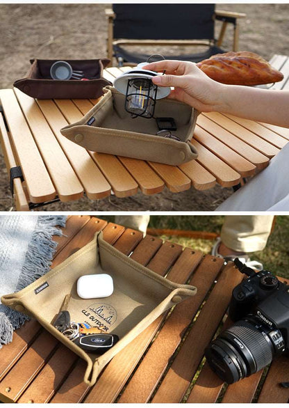 Collapsible Home travel outdoor camping storage tray