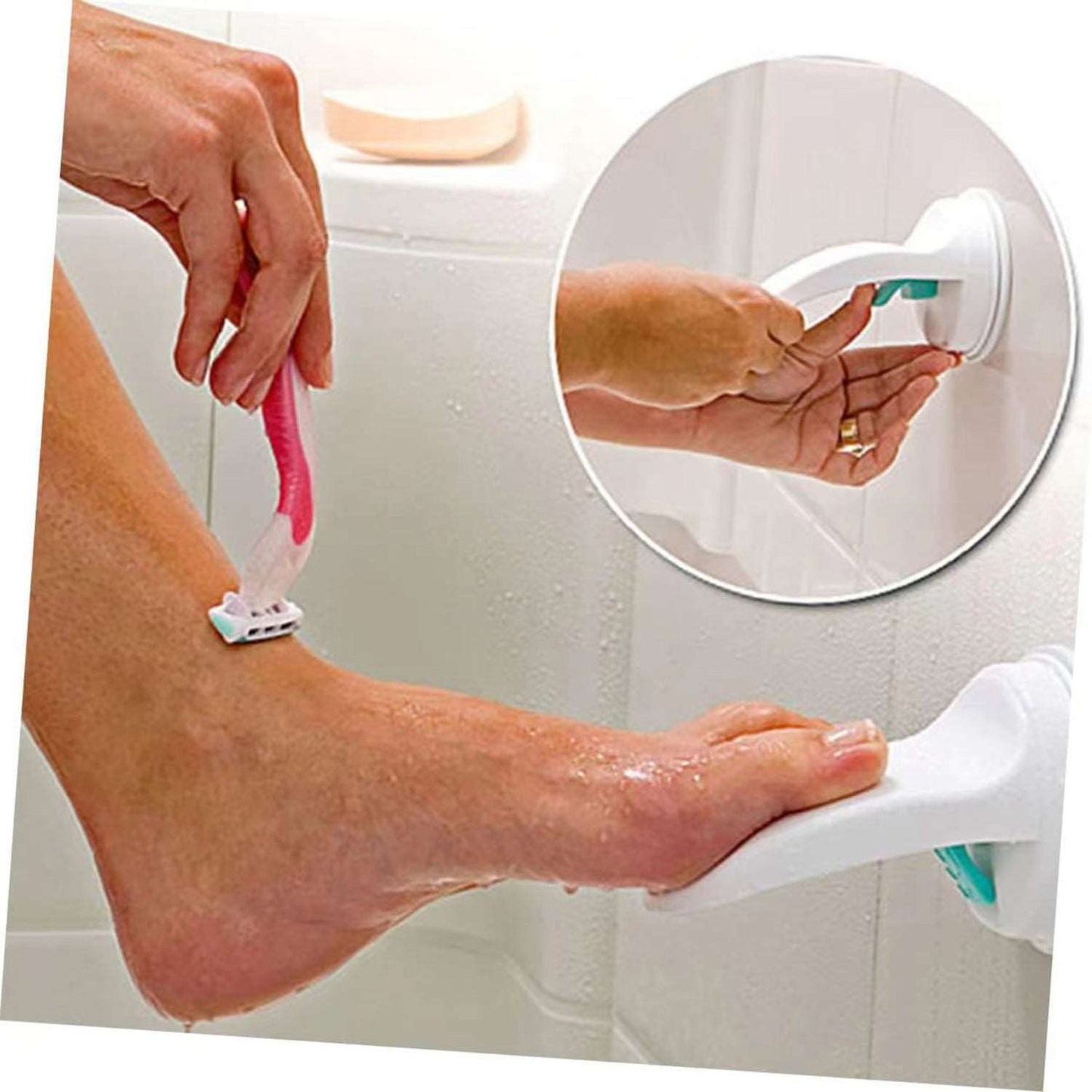 Shower Foot Rest Bathroom Pedal with Suction Cup