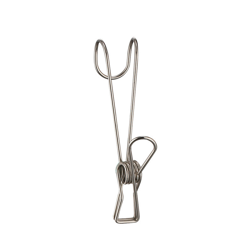 Stainless Steel Long Tail Curved Elastic Hook Clip