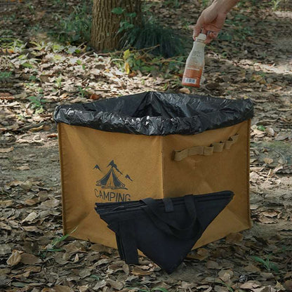 "Little Triangle" Collapsible Trash Can Large Capacity Tactical Storage Bag