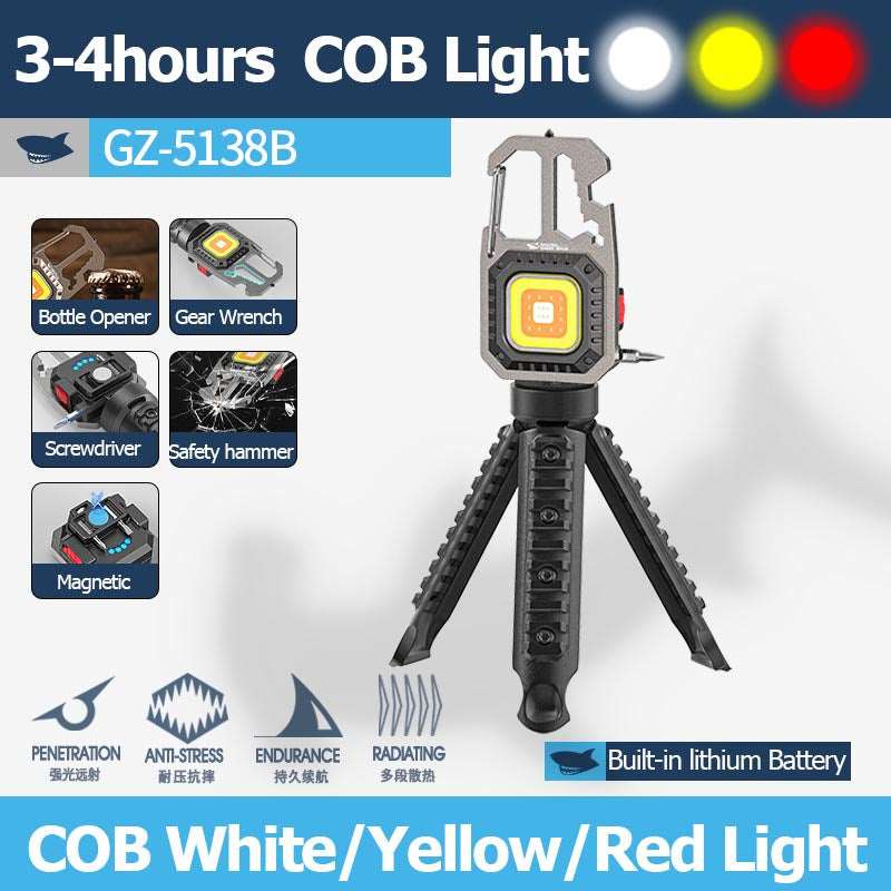 Mini COB work light strong light multifunctional keychain