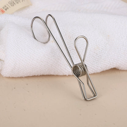 Stainless Steel Long Tail Curved Elastic Hook Clip