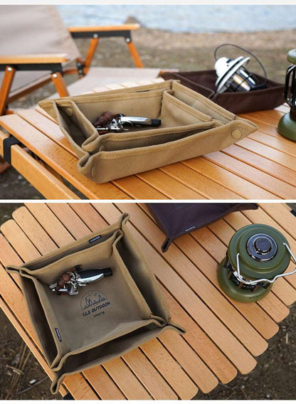 Collapsible Home travel outdoor camping storage tray