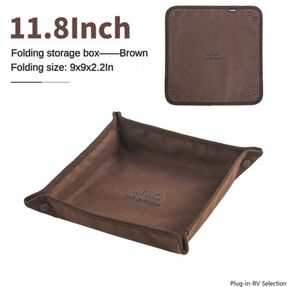 Collapsible Home travel outdoor camping storage tray