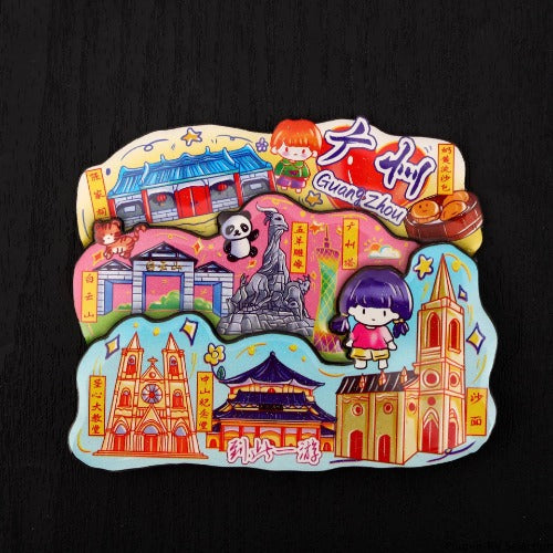 Vol.1-Chic wooden refrigerator magnets souvenirs from China's cities