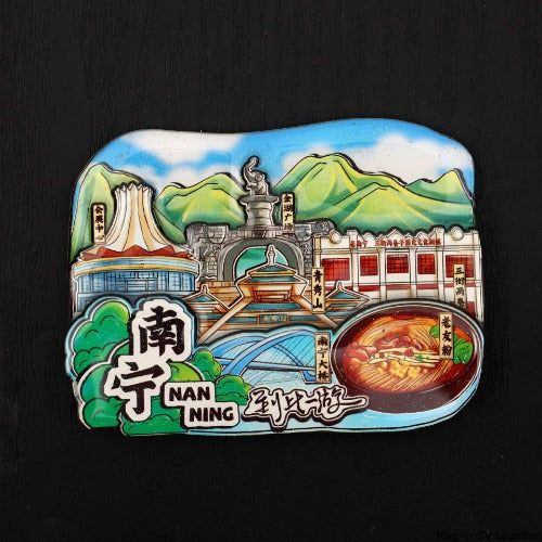 Vol.1-Chic wooden refrigerator magnets souvenirs from China's cities