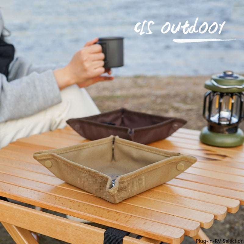 Collapsible Home travel outdoor camping storage tray