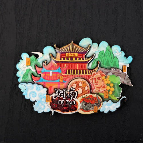 Vol.1-Chic wooden refrigerator magnets souvenirs from China's cities