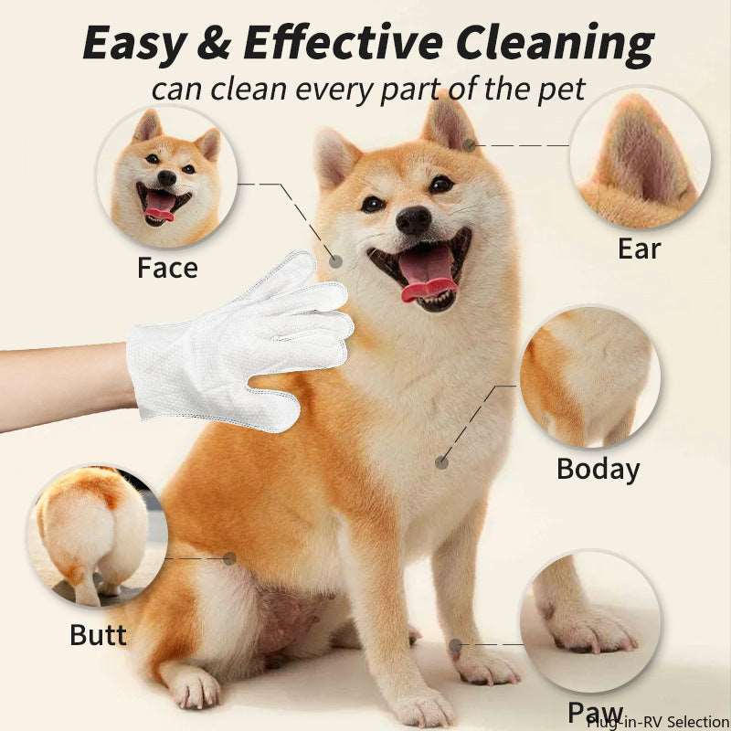 pet disposable dry cleaning gloves