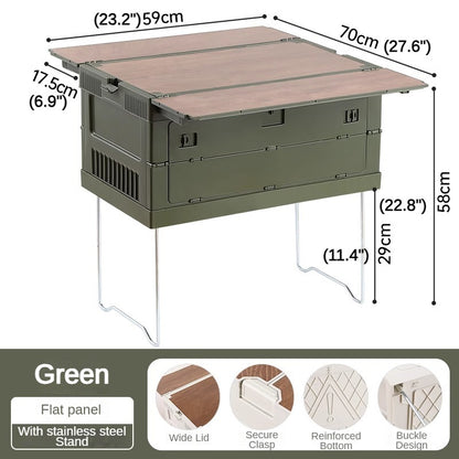 Foldable Camping Plastic Storage Bin