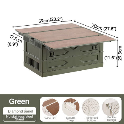 Foldable Camping Plastic Storage Bin