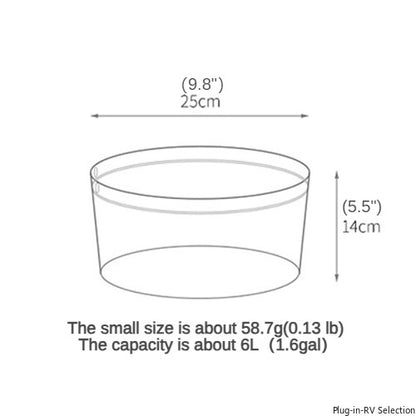 Outdoor fully transparent foldable water basin