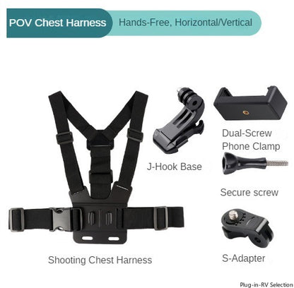 Mobile Phone/Action Cam Chest Mount Harness Strap