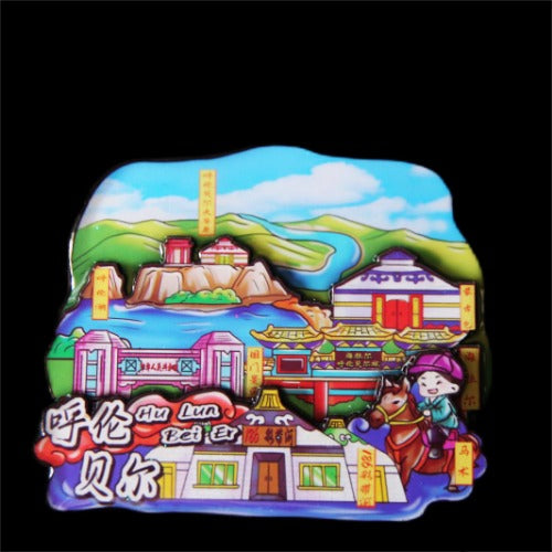 Vol.1-Chic wooden refrigerator magnets souvenirs from China's cities